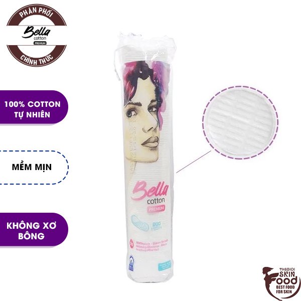 [120 Miếng] Bông Tẩy Trang Bella Cotton Pads