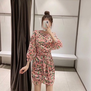 Đầm zara Auth lụa new tag