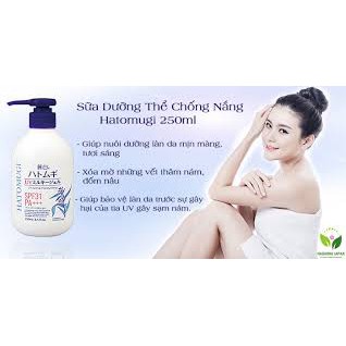 [HATOMUGI] Sữa dưỡng thể chống nắng Hatomugi UV Milky Gel SPF31 PA +++