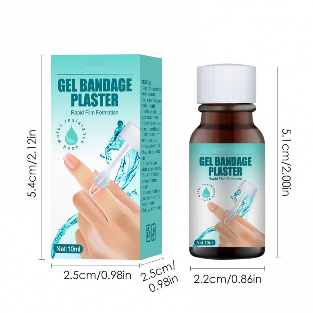 [Hàng mới về] Gel dán vết thương dạng lỏng nhanh khô chống thấm nước thoáng khí 10ml