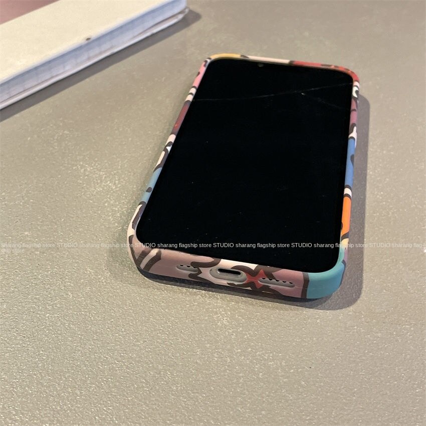 Ốp Điện Thoại Chống Rơi Họa Tiết Quái Vật Hoạt Hình Cho iPhone 14 12 Xr 8P 11 13