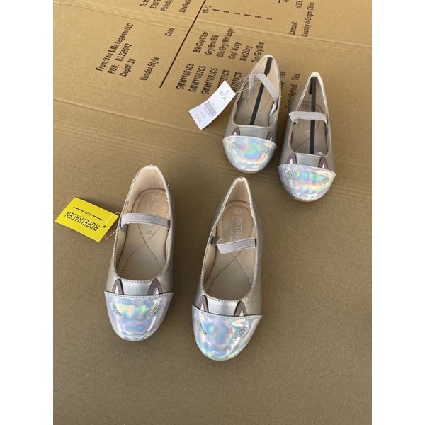 Giày búp bê bé gái ROFE 🌈 Giày bệt da PU nhẹ êm xuất dư 0822