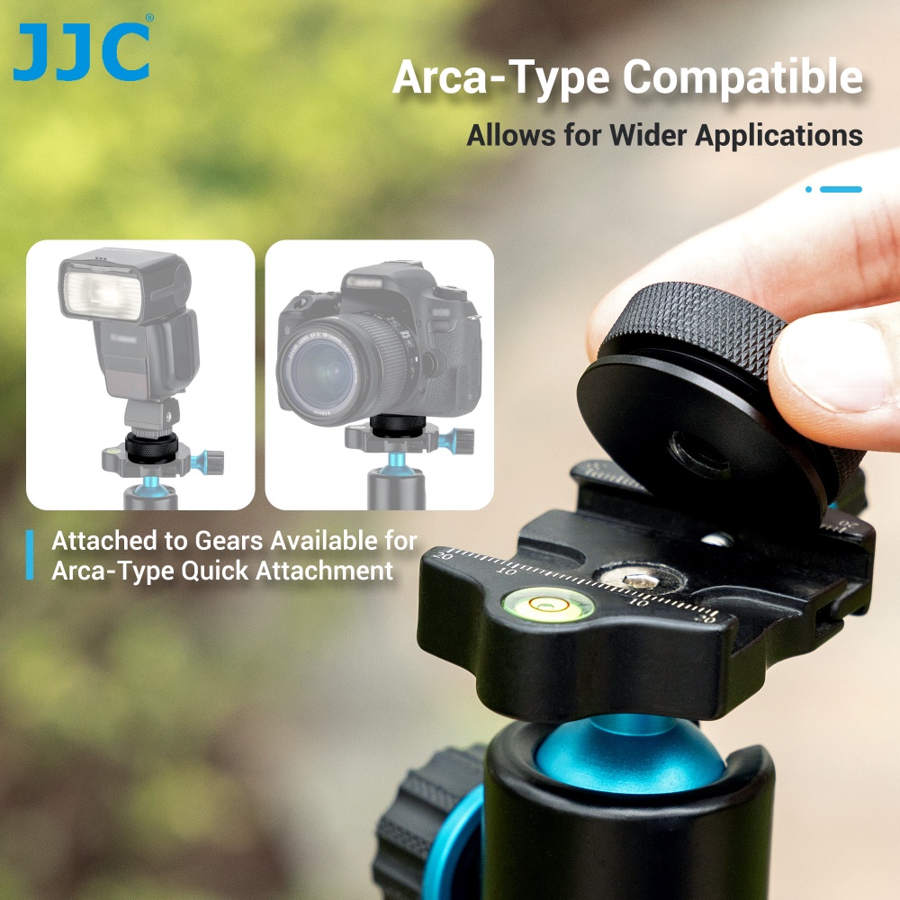 Vít Chuyển Đổi JJC Arca-Type 1 / 4 Sang 3 / 8 Bằng Kim Loại Cho 1 / 4 &quot;- 20 Male Sang 3 / 8&quot; - 16 Female on Camera Tripods Monopods Đầu Bi