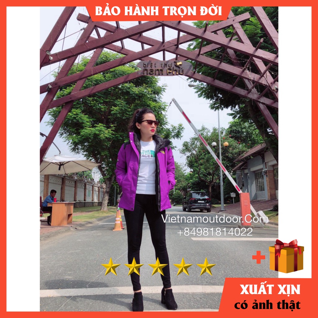 Áo khoác nữ N.F. 3 in 1 lông vũ SIÊU ĐẸP BẢO HÀNH TRỌN ĐỜI