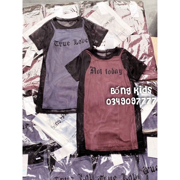 Set Váy Lưới Bé Gái In Hình GJ