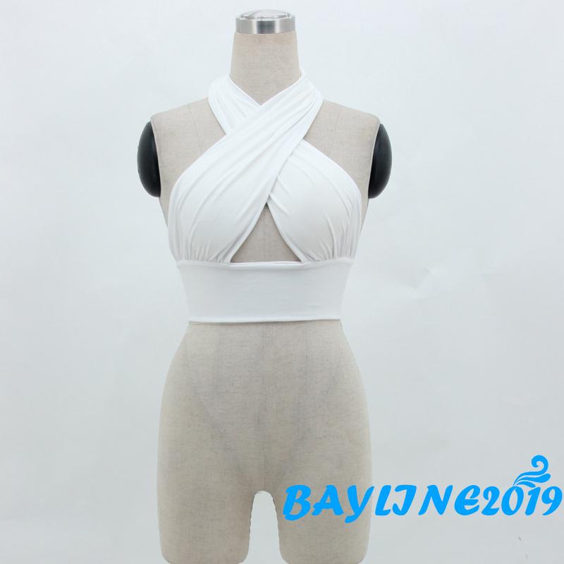 Áo Croptop Hai Dây Màu Sắc Thời Trang Mùa Hè Gợi Cảm Cho Nữ