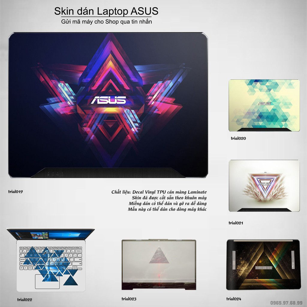 Skin dán Laptop Asus in hình Đa giác _nhiều mẫu 4 (inbox mã máy cho Shop)