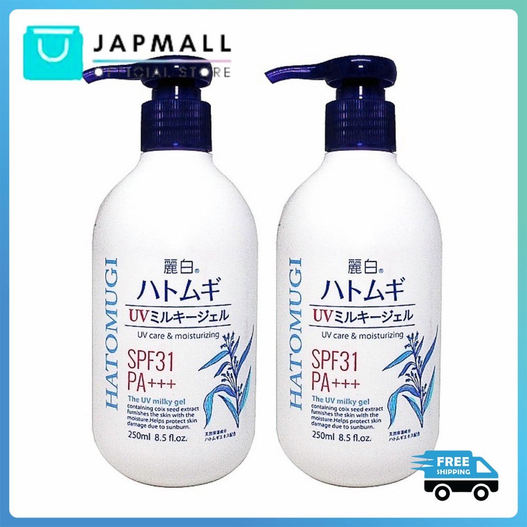 Sữa Dưỡng Thể HATOMUGI SPF31 PA+++ Hạt Ý Dĩ Nhật Bản 250ml Japmallofficial