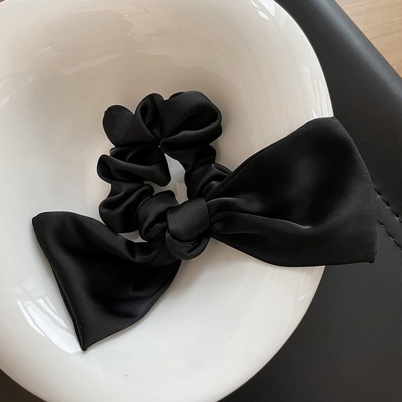 Dây Buộc Tóc Cao Su Co Giãn Bọc Vải Satin Phong Cách Hàn Quốc Đơn Giản 2022 Dành Cho Nữ