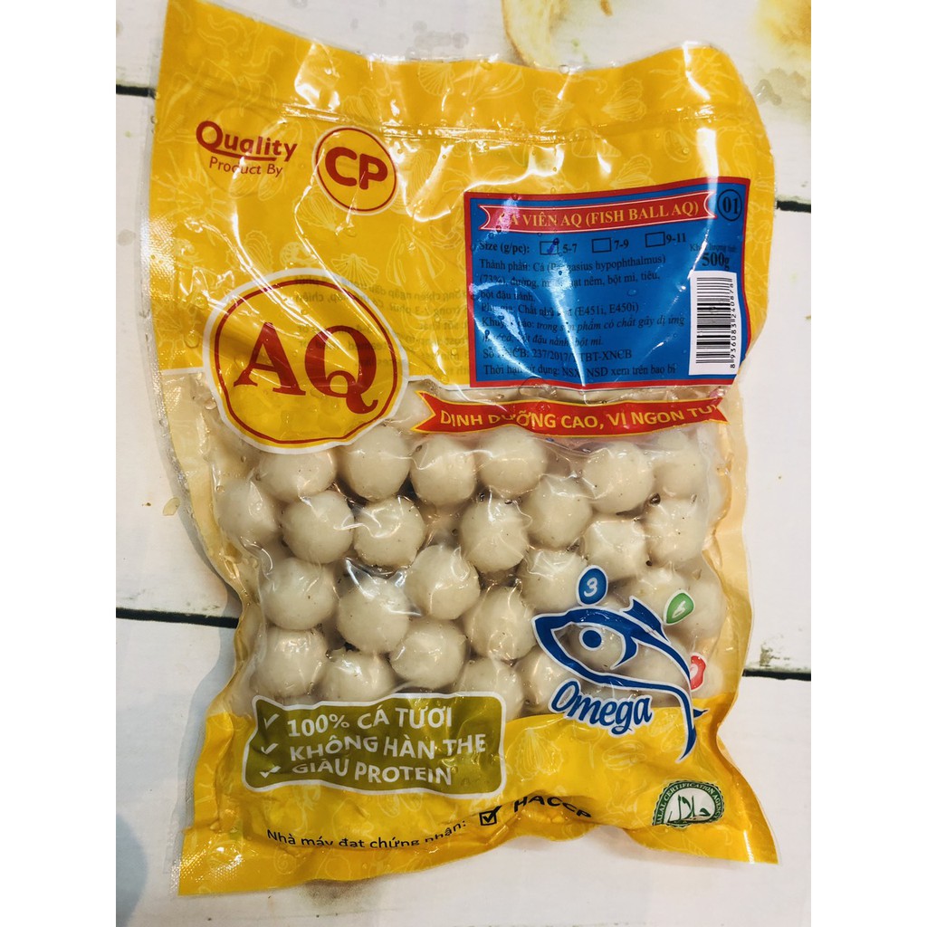 500G Cá viên AQ Hàng CP