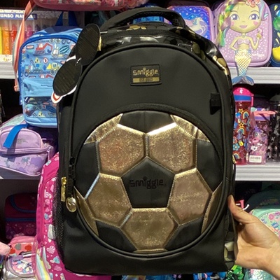 Ba Lô Bóng Đá Smiggle Màu Vàng Đồng Hàng Có Sẵn