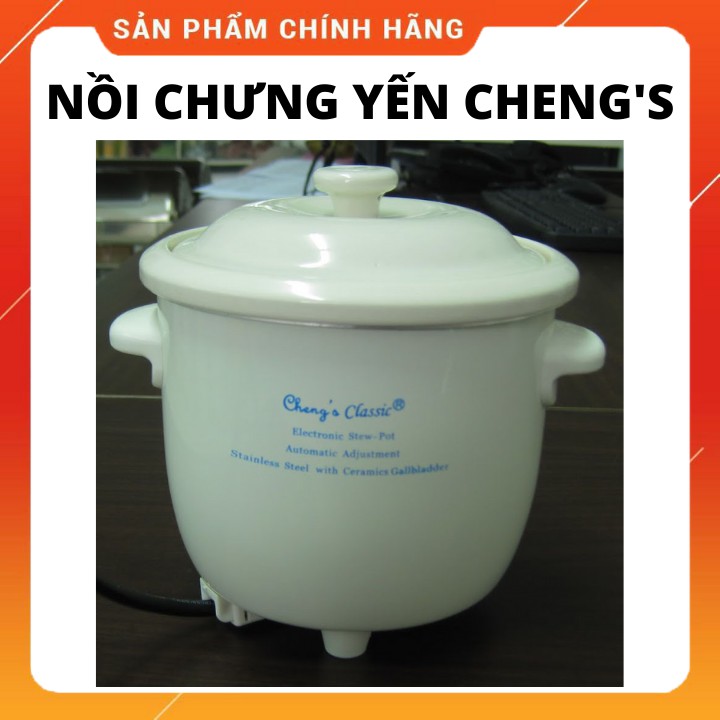 NỒI CHƯNG YẾN, HẦM CHẬM, NẤU CHÁO CHENG’S CLASSIC NẮP SỨ