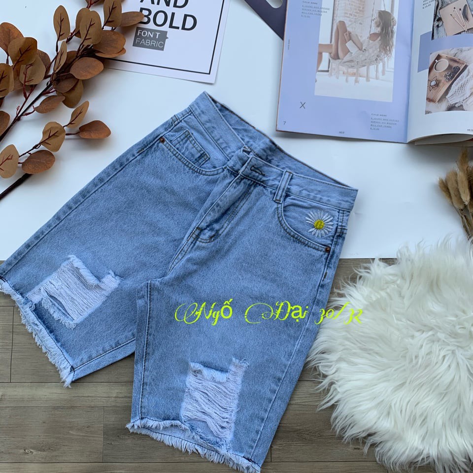 QUẦN JEAN NGỐ RÁCH COTTON HOT LƯNG CAO SHOP PHƯƠNG CHÂU