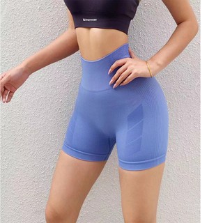 Quần đùi dệt lưng cao nâng mông (đồ tập gym-yoga nữ)