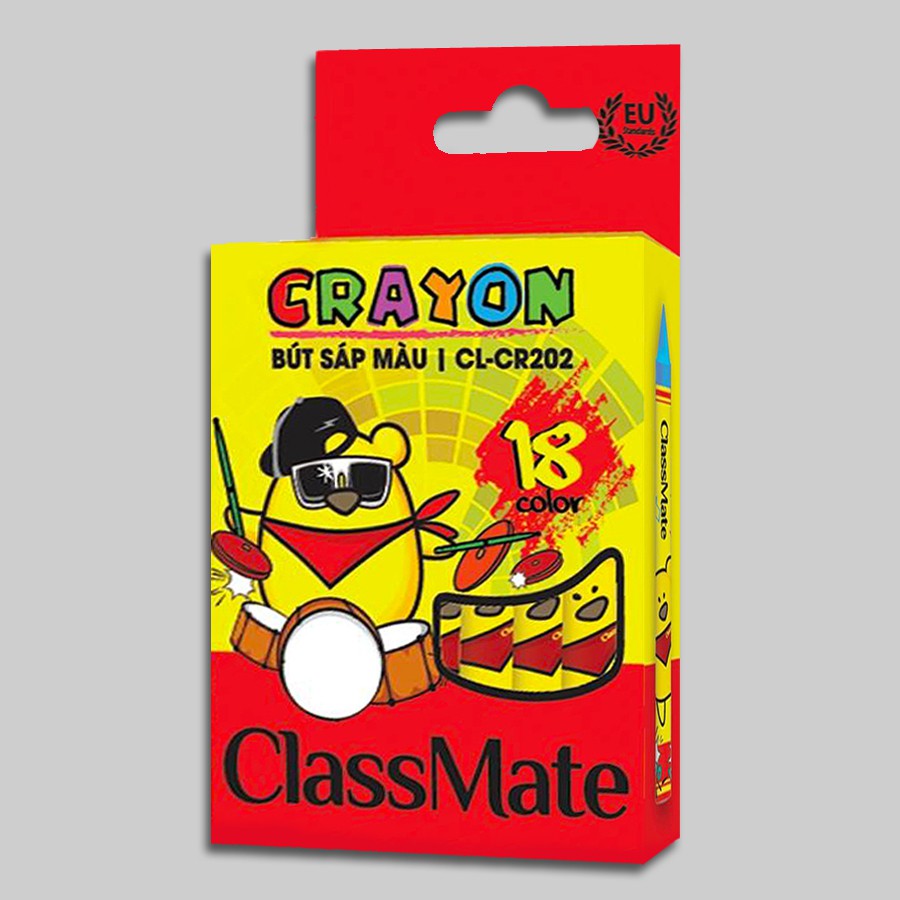 Bút sáp 18 màu Class Mate CL-CR202