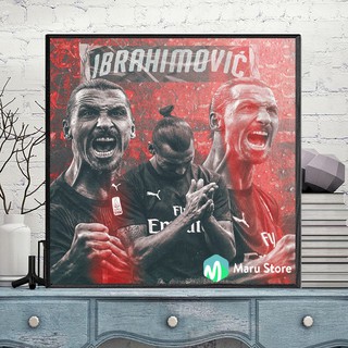 Tranh Treo Tường Cầu Thủ Bóng Đá Ibrahimovic Trang Trí