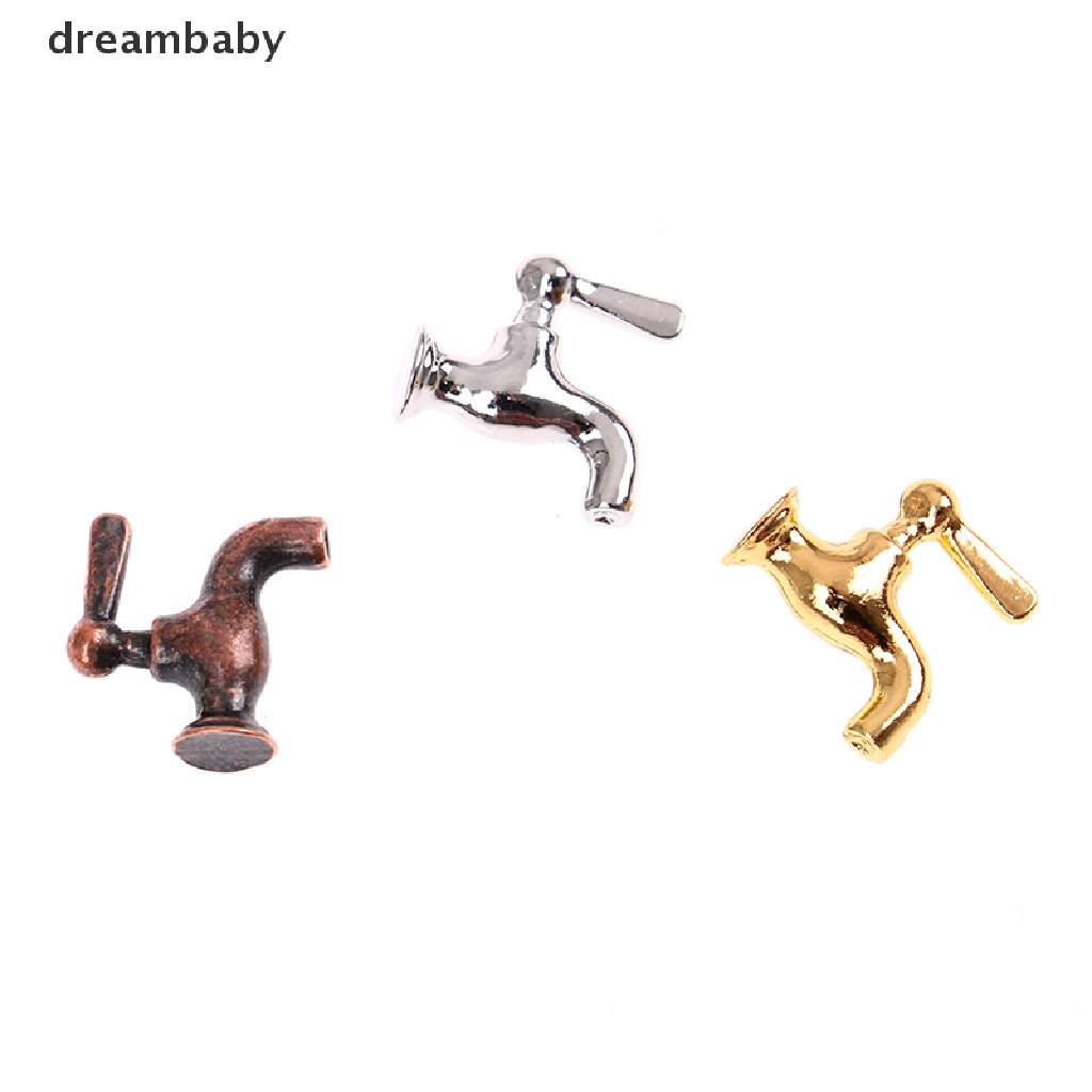 Bộ 4 Vòi Nước Kim Loại Tỉ Lệ 1: 12 Dùng Trang Trí Nhà Búp Bê