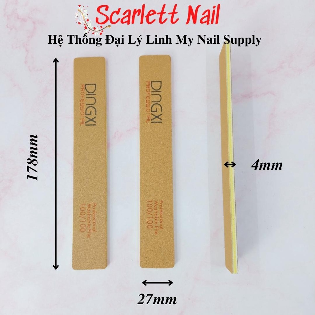 Dũa da bò Dingxi 100/100 - chuyên phá móng bột đắp móng gel móng giả