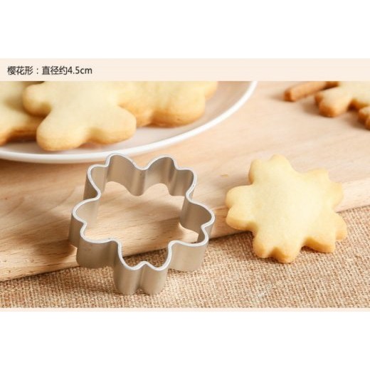 10 cái nhấn bánh quy ⚡ HÀNG LOẠI 1 ⚡ khuôn nhấn bánh hình hoa đào sắc nét