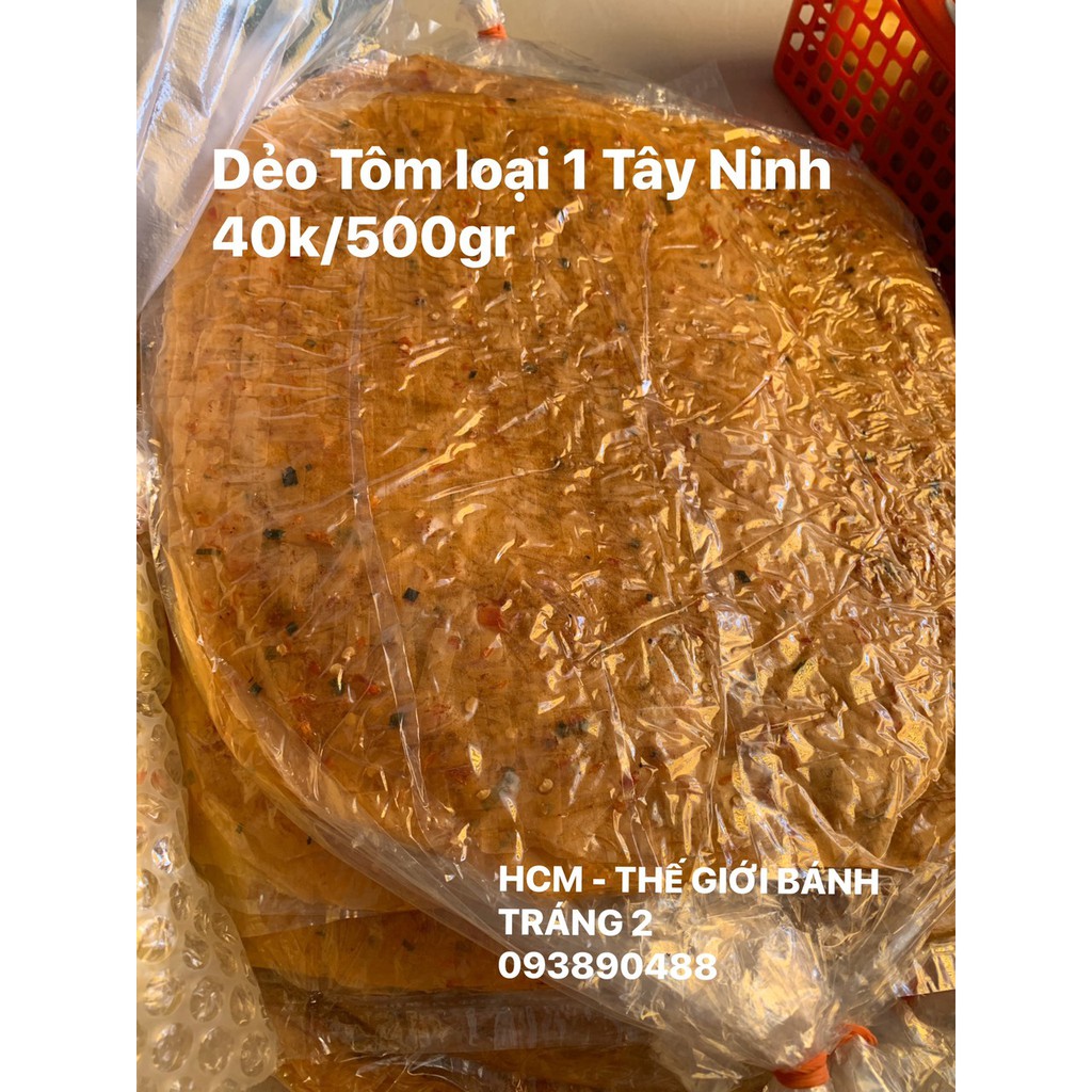 (1.5 KG) Bánh tráng dẻo tôm thơm ngon đặc sản Tây Ninh chính gốc! ( 3 xấp )