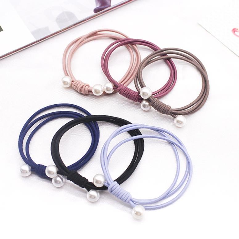 Dây Buộc Tóc Đính Ngọc Trai Xinh Xắn Cho Nữ