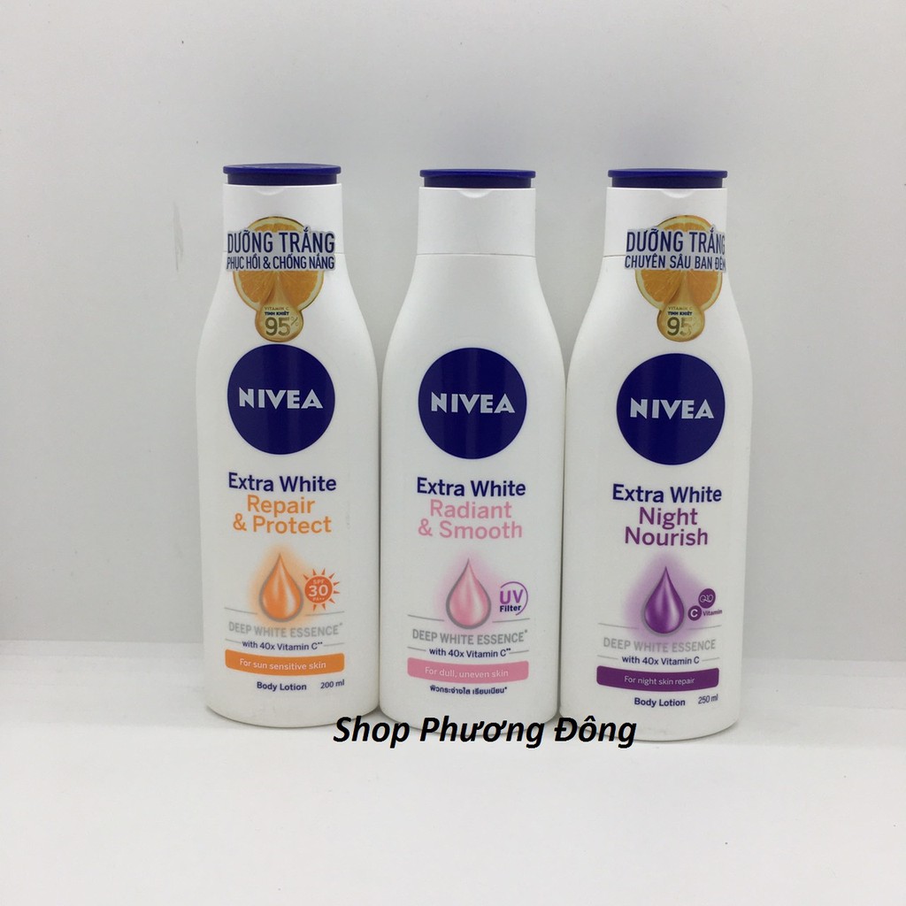 Sữa dưỡng thể trắng mịn Nivea 200ml/250ml