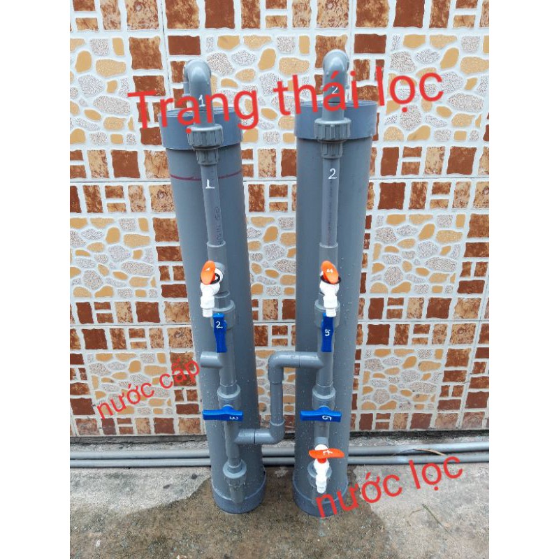 Cột lọc nước, Lọc nước tại vòi PVC140 shop Điện Nước Sửa Nhà