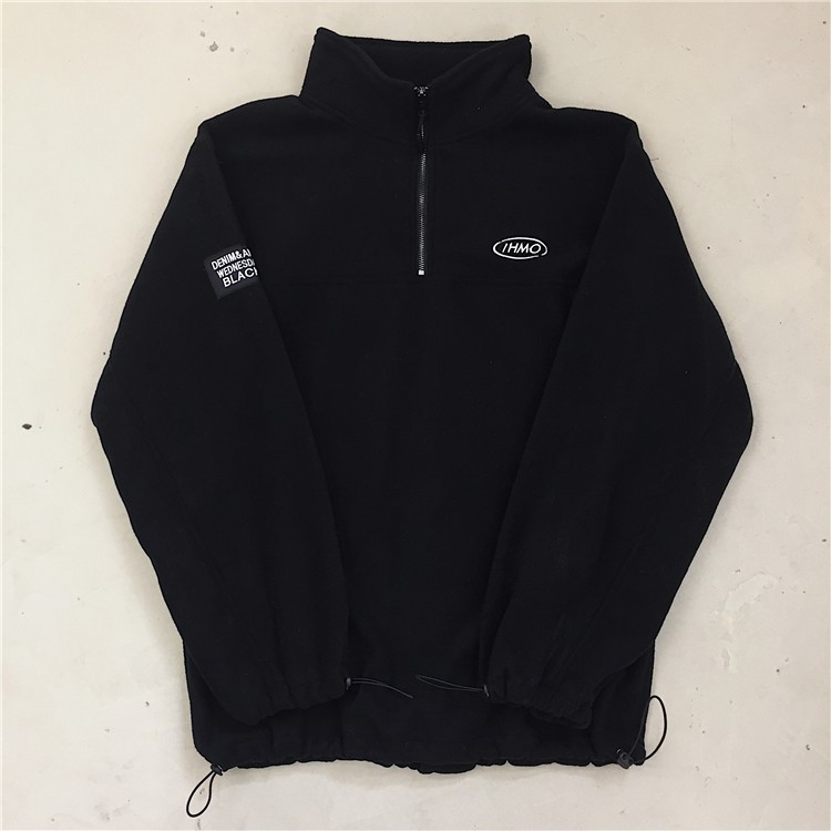 Áo thun tay dài dáng rộng vải lông cừu thời trang thu đông | BigBuy360 - bigbuy360.vn