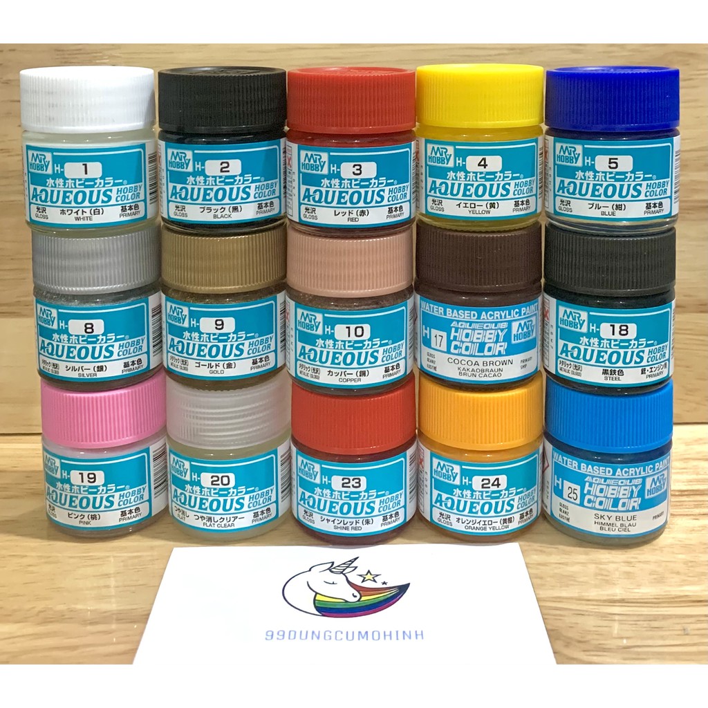 Sơn mô hình AQUEOUS Hobby Color H01-H322 - Bóng Gloss - Gốc Nước Acrylic - Water Based Acrylic Paint thumbnail