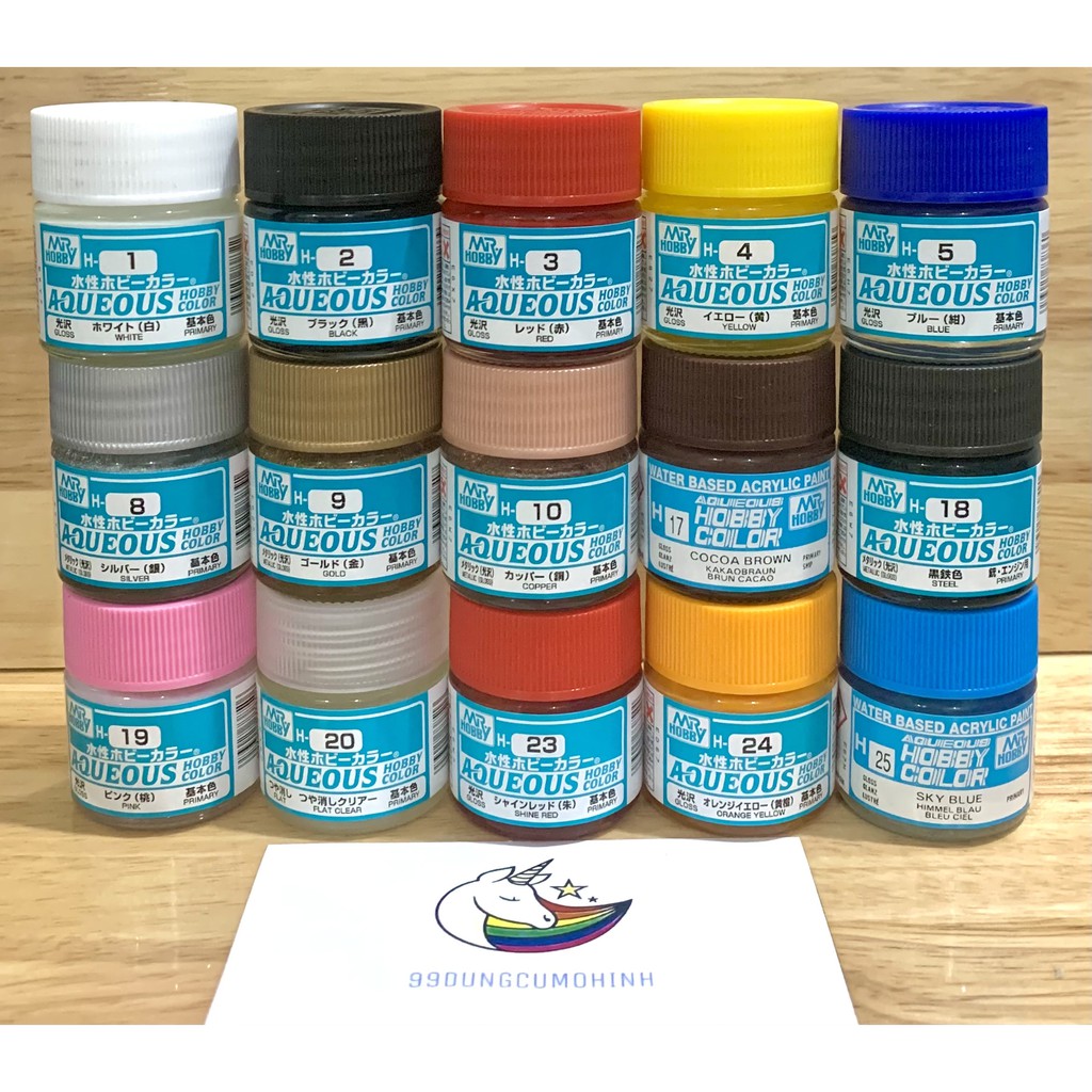Sơn mô hình AQUEOUS Hobby Color H01-H322 - Bóng/Gloss - Gốc Nước Acrylic - Water Based Acrylic Paint