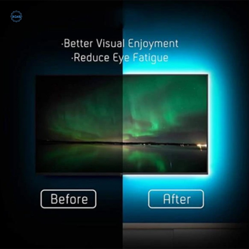 Bộ Dây Đèn LED Nền Màn Hình Máy Tính/TV/Laptop DIY Cổng USB | BigBuy360 - bigbuy360.vn