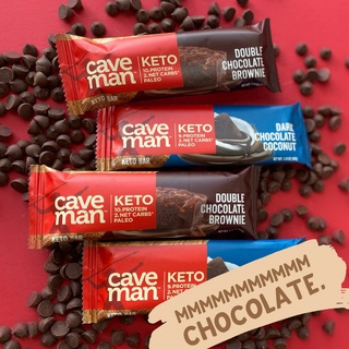 [Caveman Keto Bar] Thanh bar Keto Caveman cung cấp Protein vị Double Chocolate Brownie thanh 40g