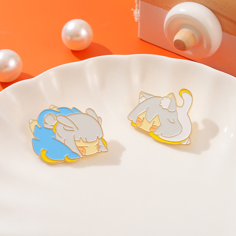 Ghim cài áo QIHE JEWELRY hình nhân vật hoạt hình game &quot;Guangyu&quot;