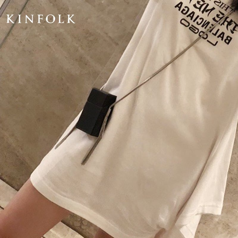 Túi Hình Hộp Thuốc Lá Dây Kim Loại Sang Chảnh Nam Nữ Thời Trang