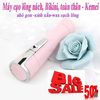 Máy triệt lông vĩnh viễn Máy Cạo Lông Kemei –wax lông tay, lông chân, ria mép cực sạch, không sợ rát, Mã SP 222