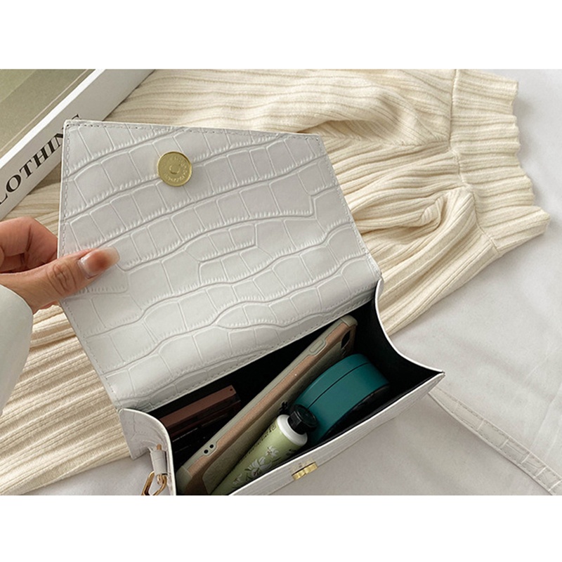 IELGY Túi Đeo Vai Hình Vuông Cỡ Nhỏ Họa Tiết Vân Đá Thời Trang Cho Nữ