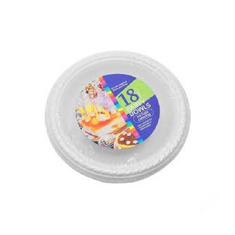 Bộ Đĩa Nhựa Trắng 18 Cái 17,5cm Uncle Bills OD0042