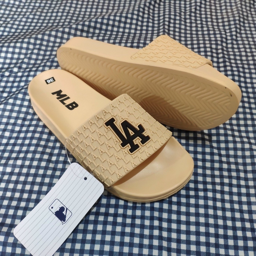 Dép MLB LA  nam nữ cao cấp, dép quai ngang nam nữ siêu nhẹ, đế cao cực êm 35_40