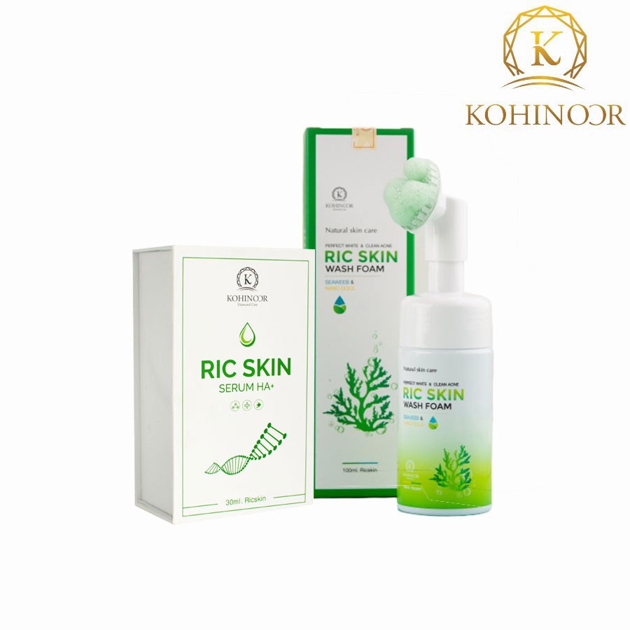 COMBO SERUM VÀ SỮA RỬA MẶT RIC SKIN KOHINOOR | BigBuy360 - bigbuy360.vn