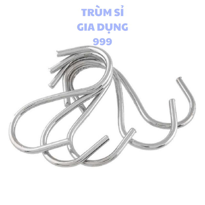 Móc treo đồ vật dụng chữ s loại nhỏ dày, móc treo chữ s inox 304 siêu chắc, treo đồ vật dụng trong nhà đa năng
