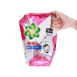 Nước giặt Ariel Matic cửa trước bung toả đam mê túi 2.15kg