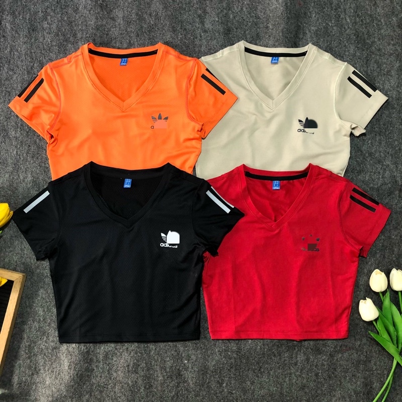ÁO CROPTOP THỂ THAO NỮ TẬP GYM, YOGA, CHẠY BỘ, DANCE, AEROBIC