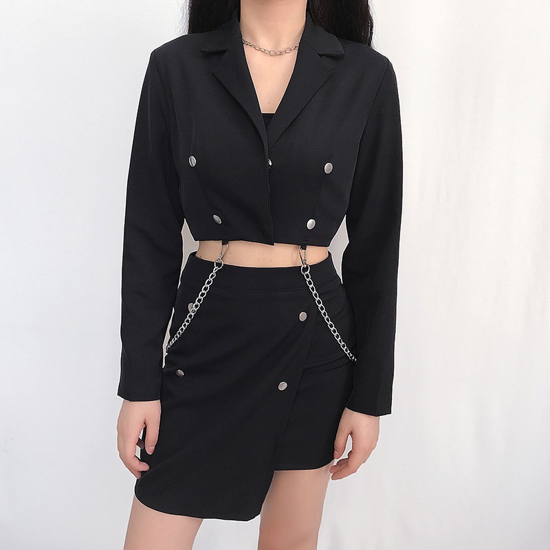 (A5000) áo ulzzang vest thiết kế gắn xích size S M L(kèm ảnh khách) | BigBuy360 - bigbuy360.vn