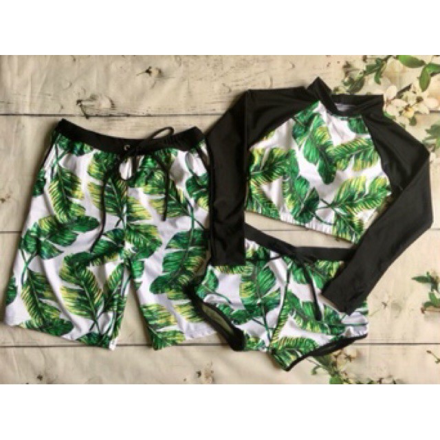 Đồ bơi quần cặp nam nữ xanh mát - Hàng nhập khẩu | BigBuy360 - bigbuy360.vn