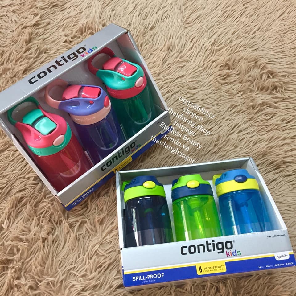 Bình nước CONTIGO cho bé set 3 bình