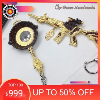 Combo 2 Móc Khoá PUBG Skin Dragon Gold Độc đáo - Móc khoa skin pupg chi tiết giống thật mới 2021