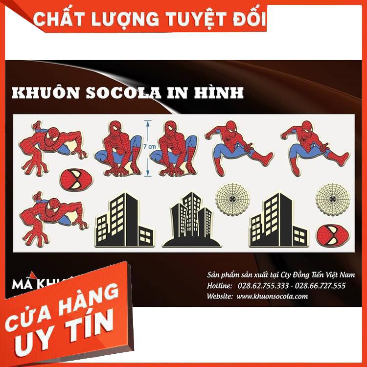 Khuôn socola nhện đổ 1 lần