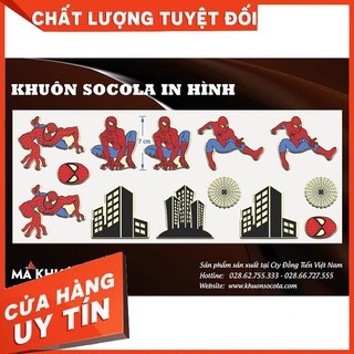 Khuôn socola nhện đổ 1 lần