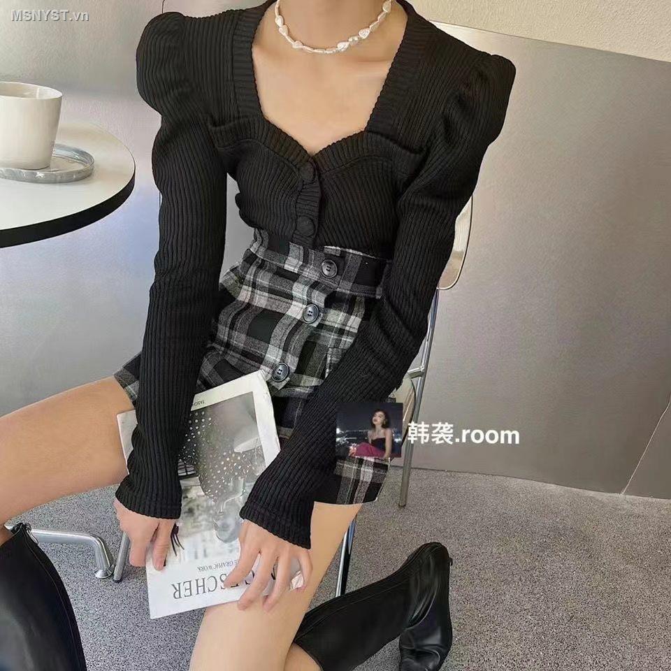 Áo khoác cardigan dệt kim tay phồng phong cách Hàn Quốc thời trang thu đông mới cho nữ 2021
 | BigBuy360 - bigbuy360.vn
