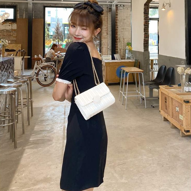 Đầm Tay Phồng Thiết Kế Mới Thời Trang Mùa Hè Theo Phong Cách Hàn Quốc Cho Nữ